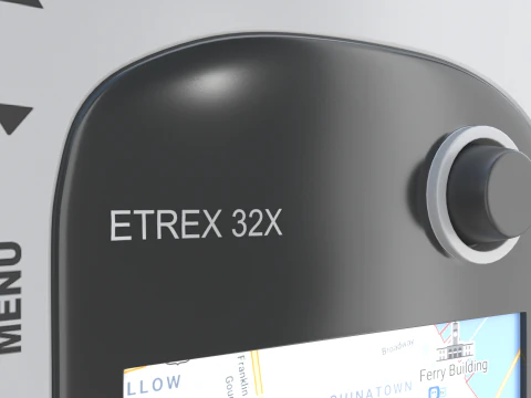 Navigatore GPS bianco Modello 3D