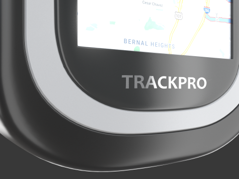 Biały nawigator GPS Model 3D