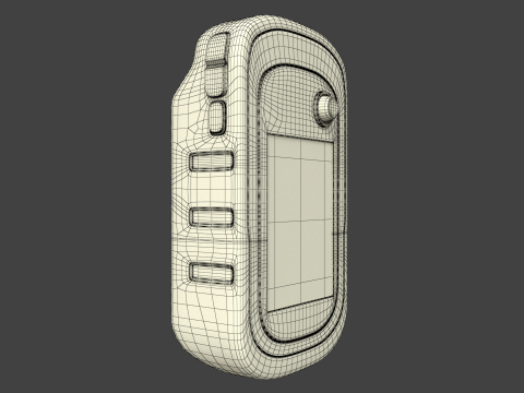Biały nawigator GPS Model 3D