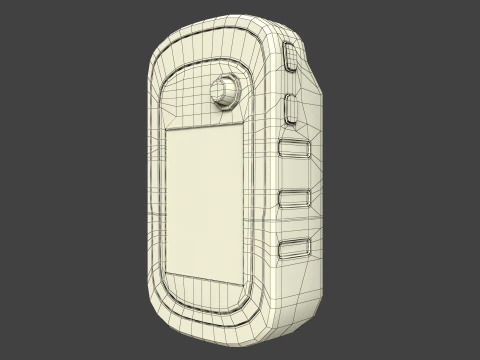 Navigatore GPS bianco Modello 3D