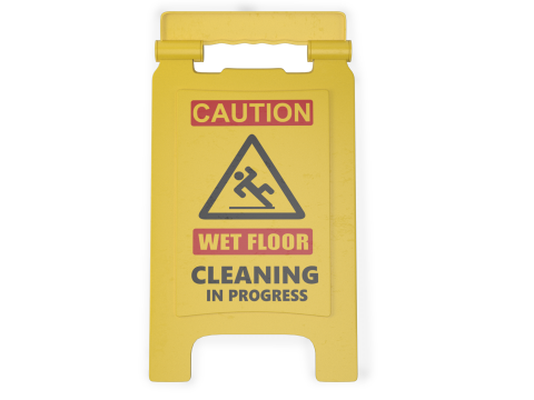 Sinal de piso molhado Modelo 3D