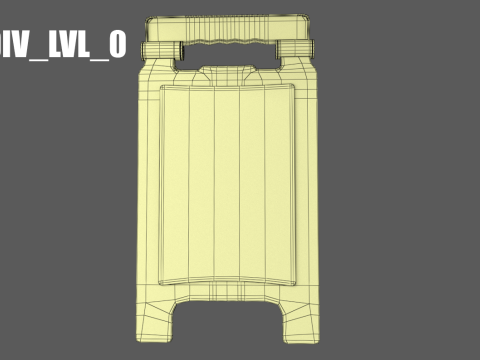 Sinal de piso molhado Modelo 3D