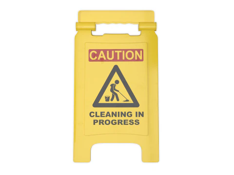 Segno di pulizia in corso Modello 3D