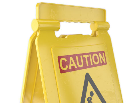 Очищення в процесі знак 3D Модель