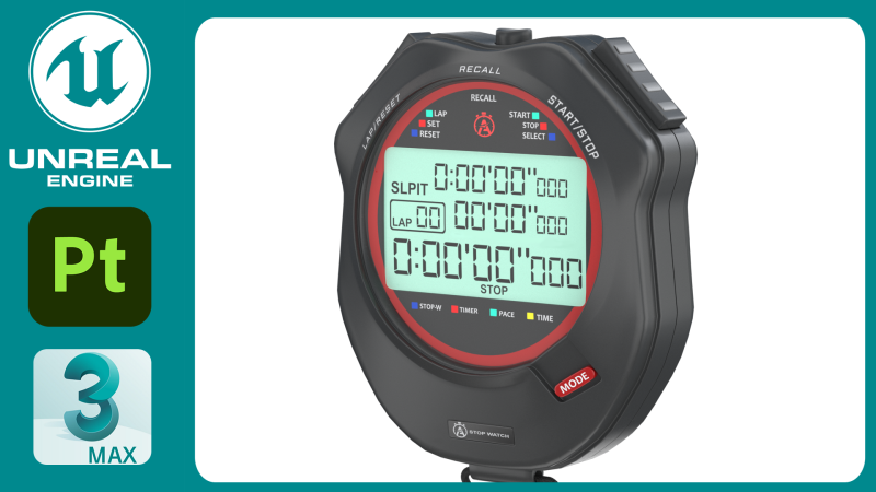 CYFROWY STOPER Model 3D .c4d .max .obj .3ds .fbx .stl .blend