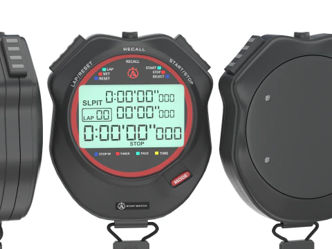 DIGITAL STOPWATCH 3D Model