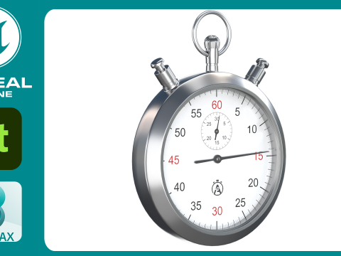 Stopwatch 3D Model