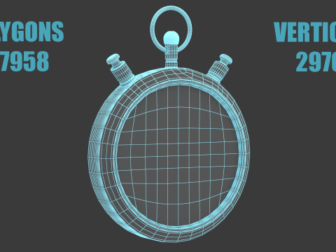 Stopwatch Model 3D