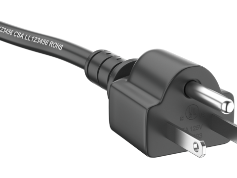 Kabel Listrik PC Model 3D