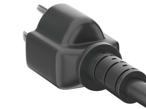 Kabel Listrik PC Model 3D