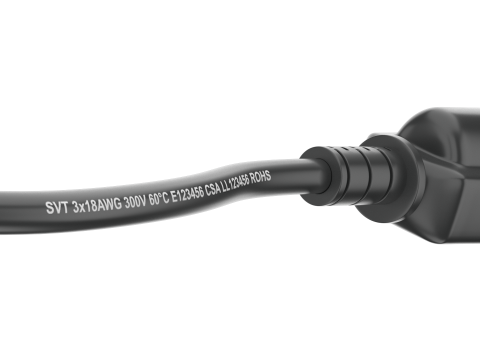 Kabel Listrik PC Model 3D