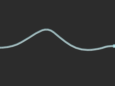 Kabel Listrik PC Model 3D