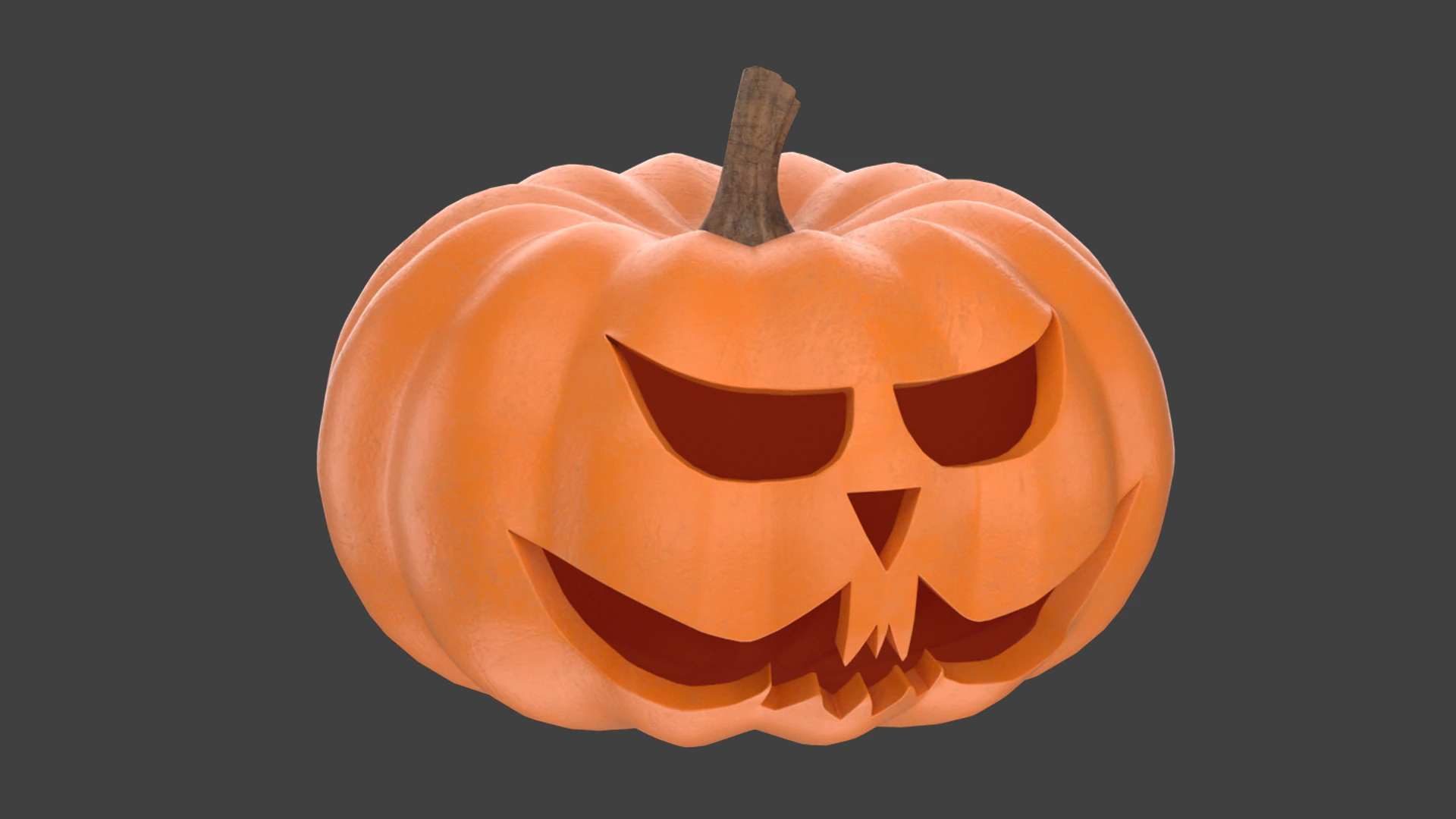 Halloween Pumpkin 3D Model .c4d .max .obj .3ds .fbx .stl .blend 