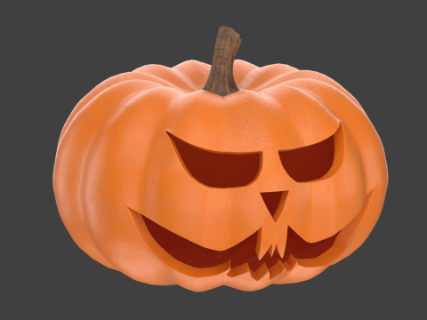 Halloween Pumpkin 3D Model