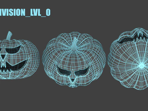 Halloween Pumpkin 3D Model