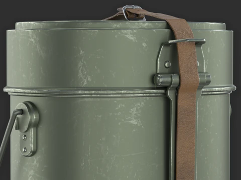 WWII Military Mess Kit 3D Model
