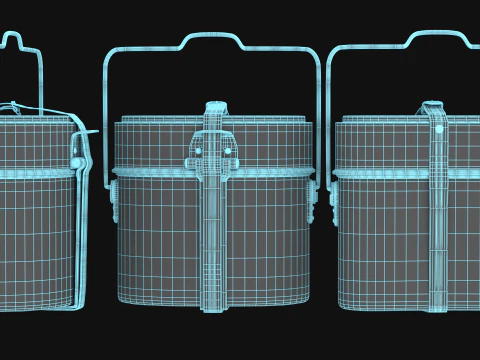 WWII Military Mess Kit 3D Model