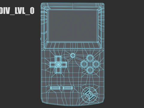 Generische Handheld-Spielekonsole 3D Modell