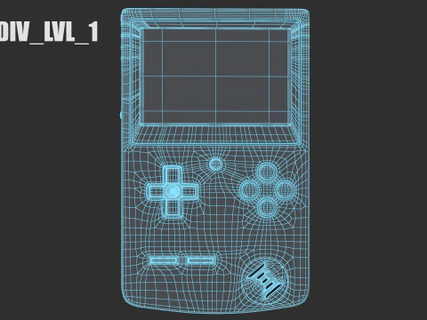 Generische Handheld-Spielekonsole 3D Modell