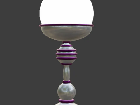 LampShader With beautiful decoration 3D Model