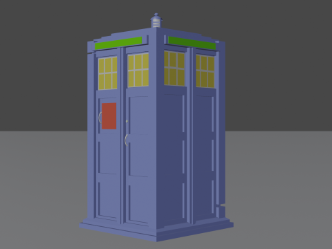 Tardis from Doctor Who 3D Model