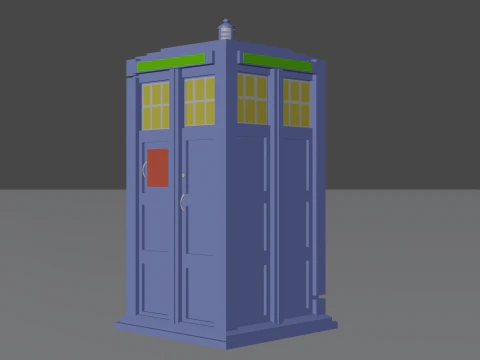 Тардіс з Доктора Хто 3D Модель