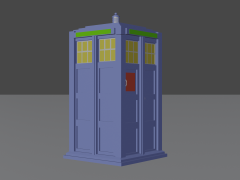 Tardis from Doctor Who Modèle 3D
