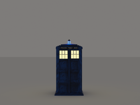 Tardis from Doctor Who Modèle 3D