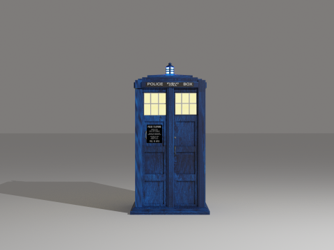 Tardis from Doctor Who Modèle 3D