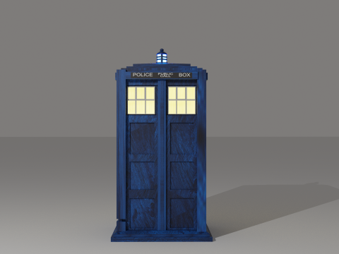 Tardis from Doctor Who Modèle 3D