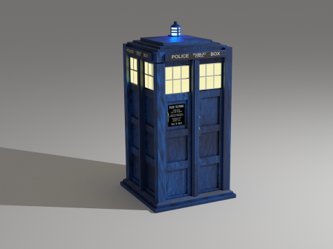 Tardis from Doctor Who Modèle 3D