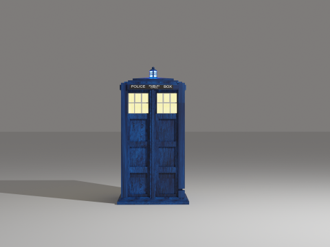 Tardis from Doctor Who Modèle 3D