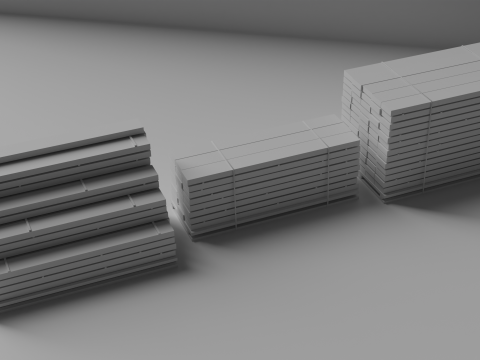 Wood Pile Pack 3D Model