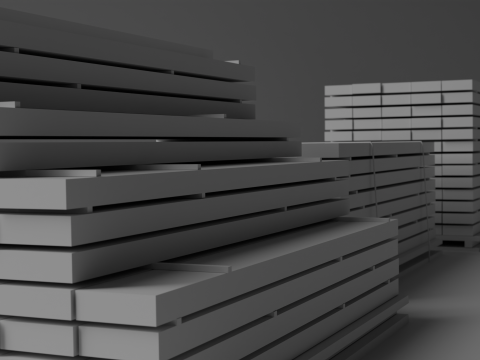 Wood Pile Pack 3D Model