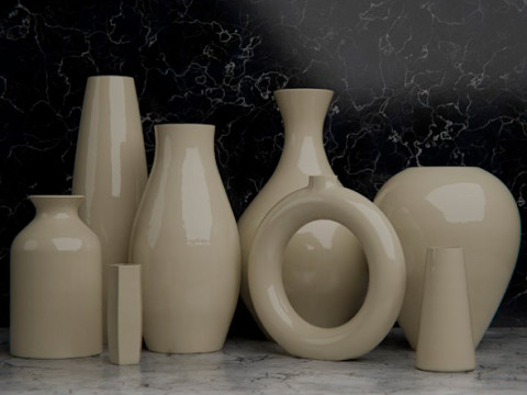 Ceramic Vases Set 3D 모델