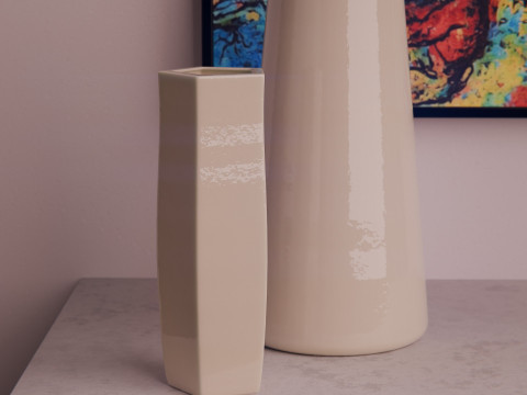 Ceramic Vases Set Model 3D