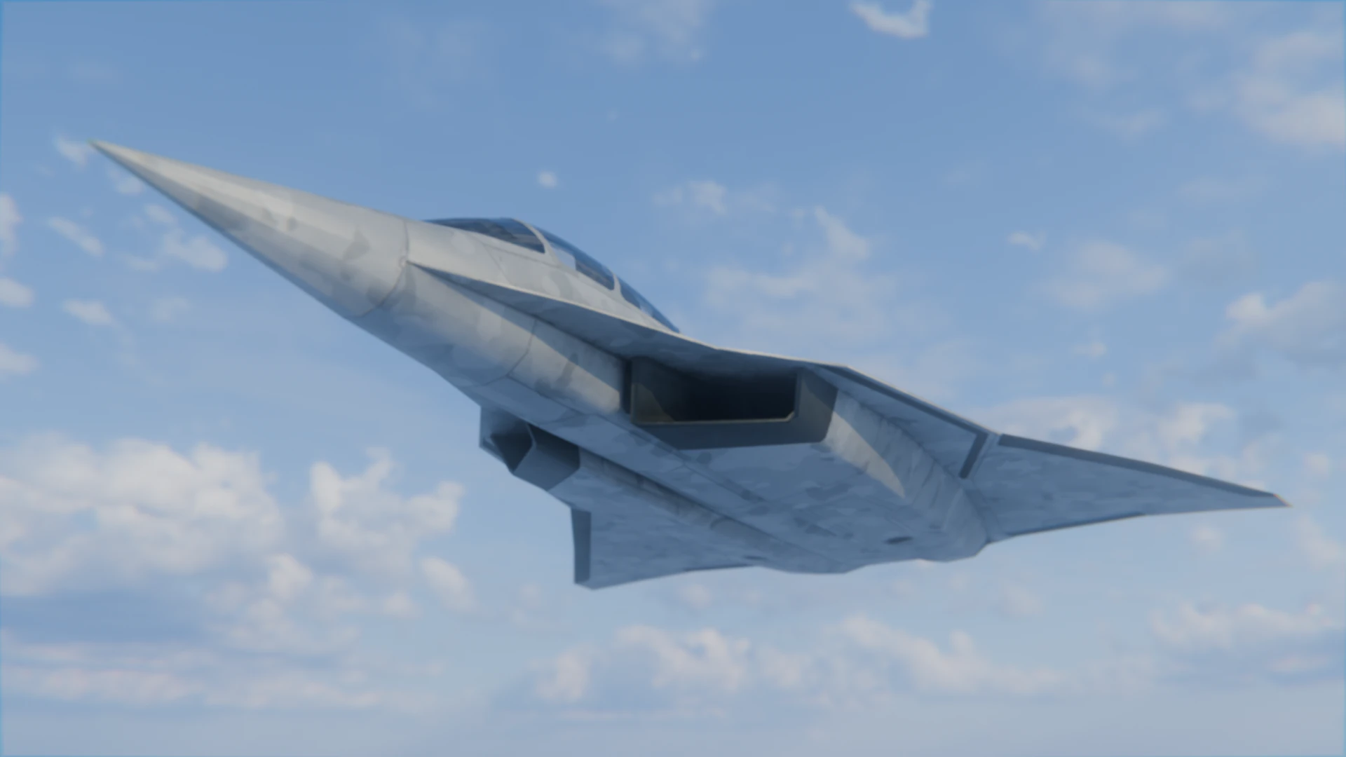 Jet Fighter 3D Model .c4d .max .obj .3ds .fbx .stl .blend 