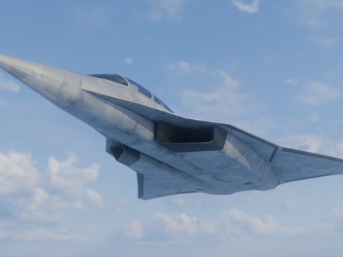 Jet Fighter 3D Model