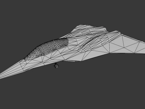 Jet Fighter 3D Model