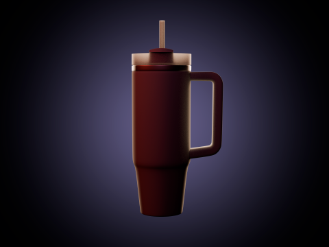 Stanley Quencher Thermus 3D मॉडल