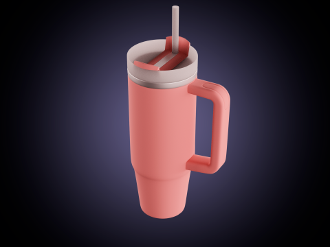 Stanley Quencher Thermus 3D मॉडल