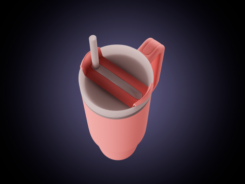Stanley Quencher Thermus 3D मॉडल
