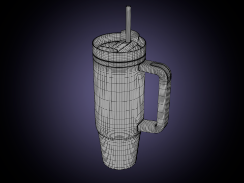 Stanley Quencher Thermus 3D मॉडल
