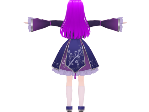 Aimi Anime Character VRM Avatar Modello 3D