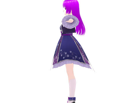 Aimi Anime Character VRM Avatar Modello 3D