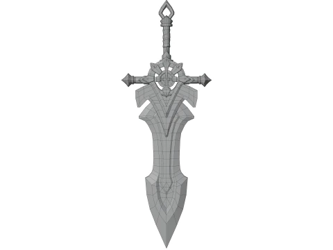 Stylized Sword 3D Model