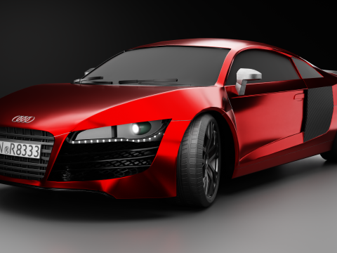 Audi r8 V10 3D 模型