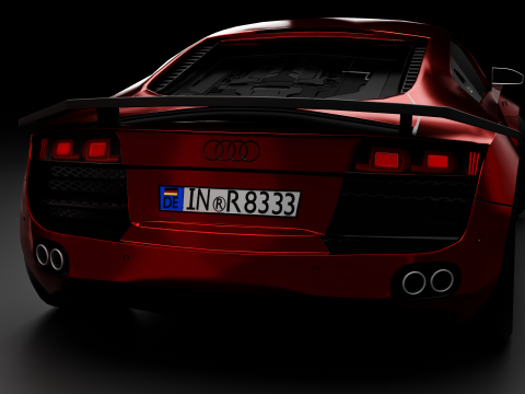 Audi r8 V10 3Dモデル