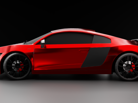 Audi r8 V10 3Dモデル