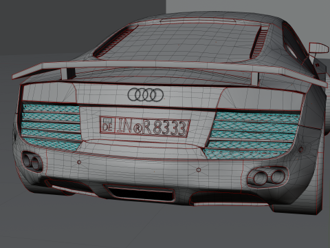 Audi r8 V10 3Dモデル